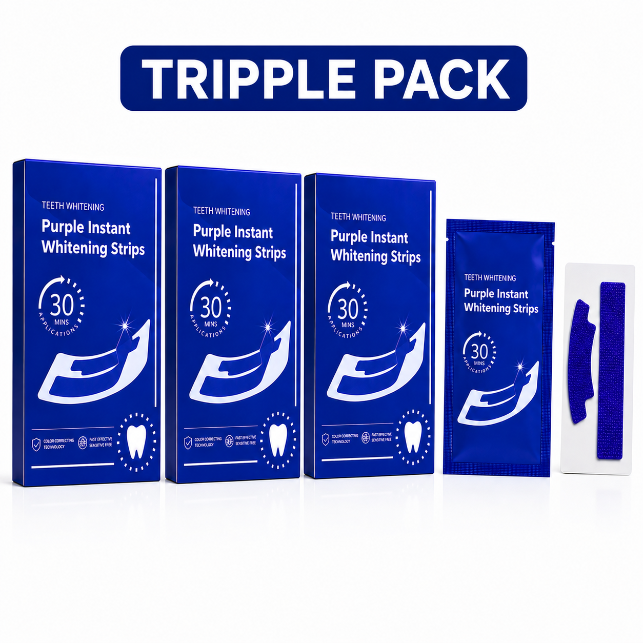 Teeth Whitening Strips – Enamel Safe Whitening Strips for Stain Removal & Brighter Smile