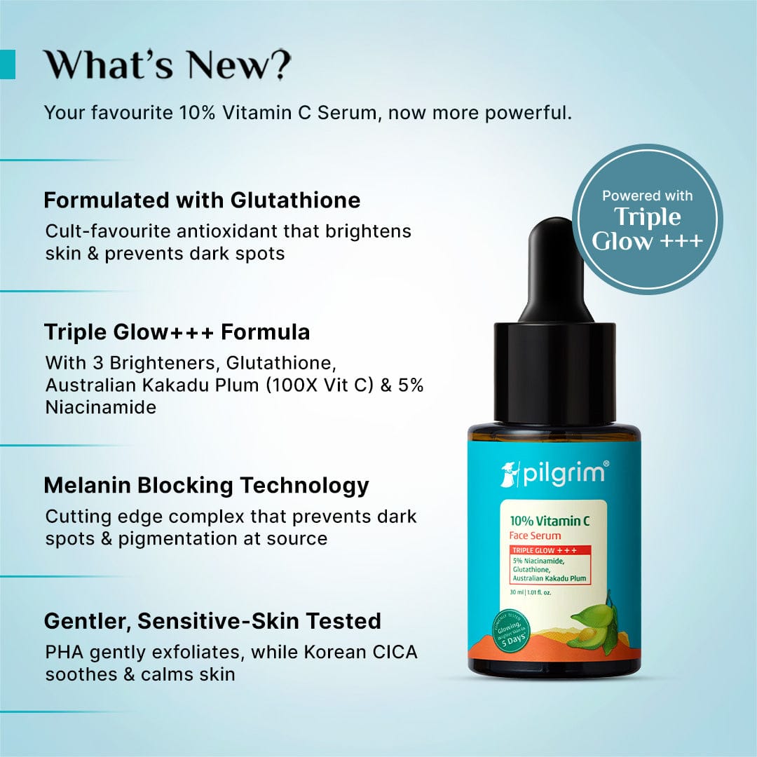 Pilgrim 10% Vitamin C Face Serum For Triple Glow+++ ( 1199)