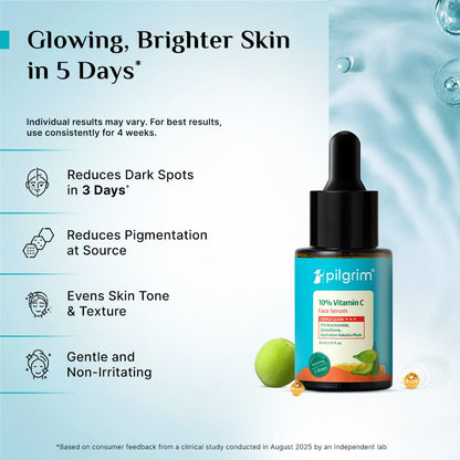 Pilgrim 10% Vitamin C Face Serum For Triple Glow+++ ( 1199)