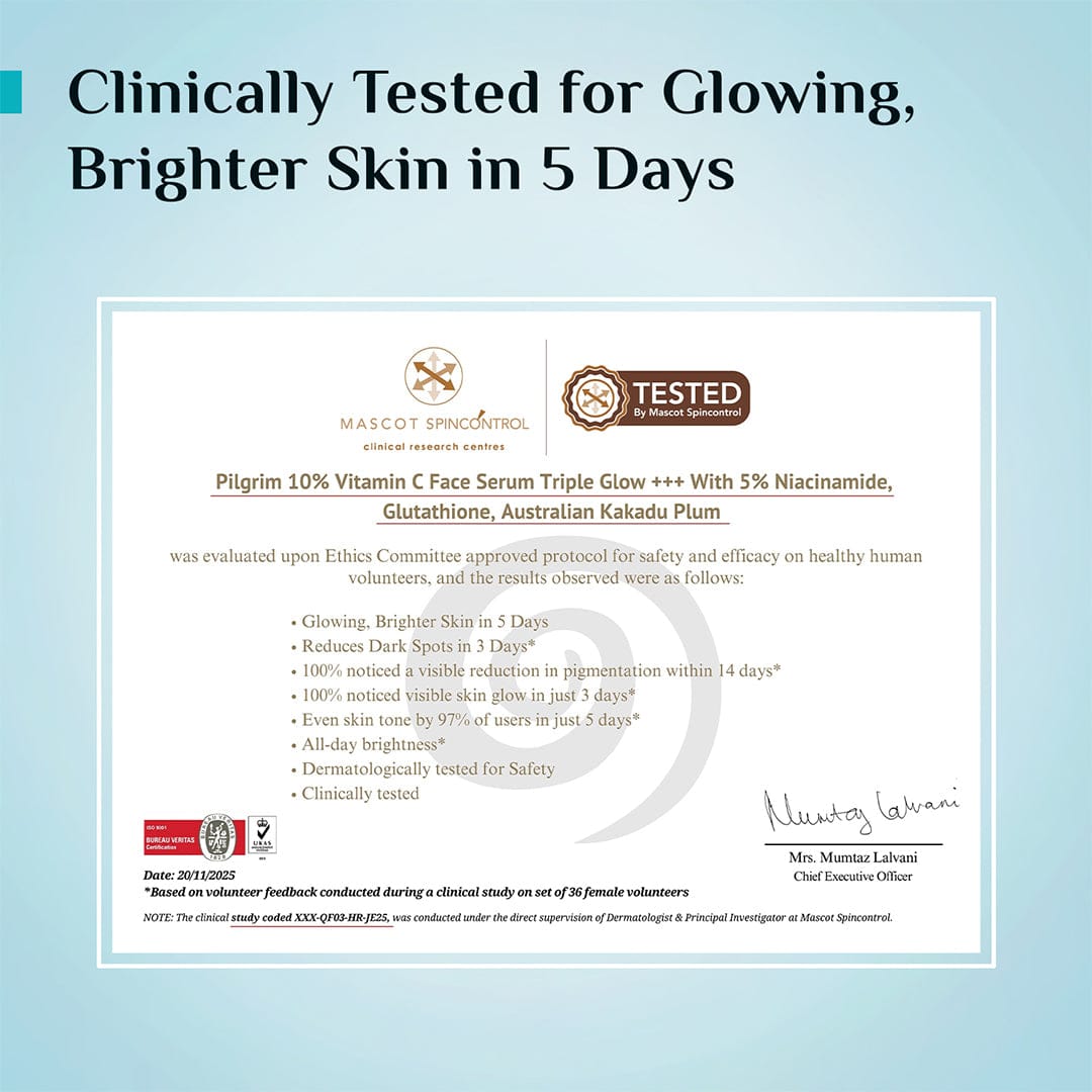 Pilgrim 10% Vitamin C Face Serum For Triple Glow+++ ( 1199)