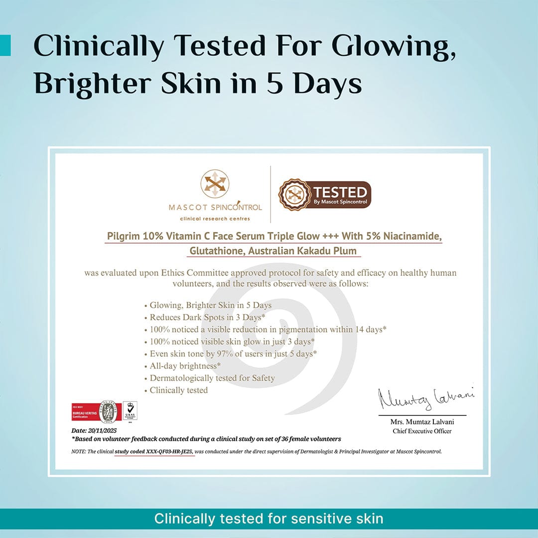 Pilgrim 10% Vitamin C Face Serum For Triple Glow+++ ( 1199)