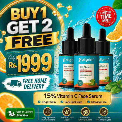 Pilgrim 10% Vitamin C Face Serum ( By One Get 2 Free 1999)